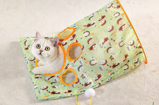 Cat Toy Tunnel – Self-Entertaining Crinkle Tunnel for Cats