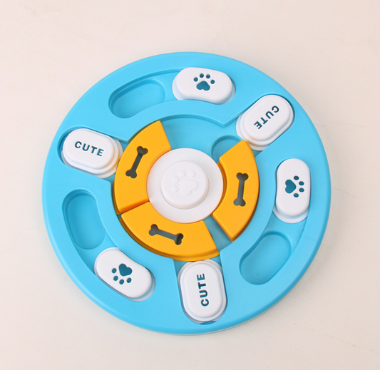 Dog Puzzle Feeder Toy - Anti-Choking Slow Feeder Training Bowl