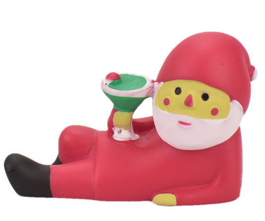 Toasting Santa Claus Figurine 🎅🍷